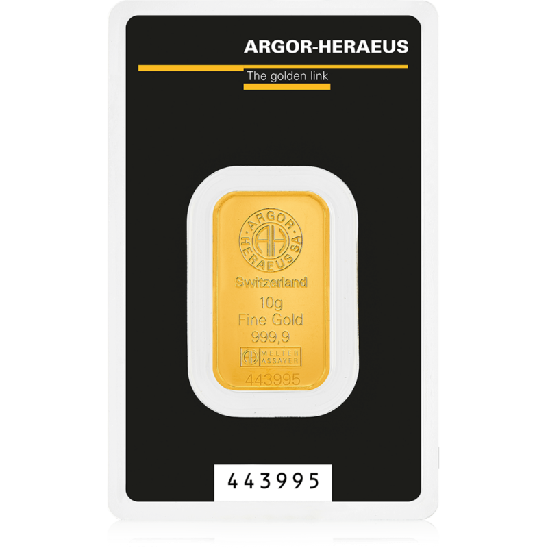 Argor Heraeus Investiční zlatý slitek 10g