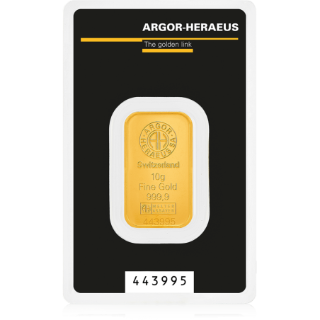Argor Heraeus Investiční zlatý slitek 10g