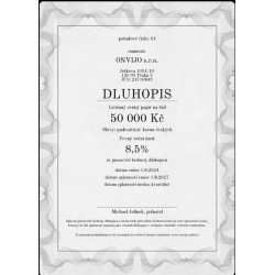 Dluhopis na 50 000 Kč