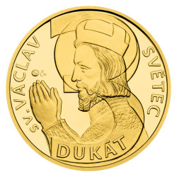 Zlatý 3-dukát sv. Václava se zlatým certifikátem 2024 proof