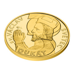 Zlatý 3-dukát sv. Václava se zlatým certifikátem 2024 proof
