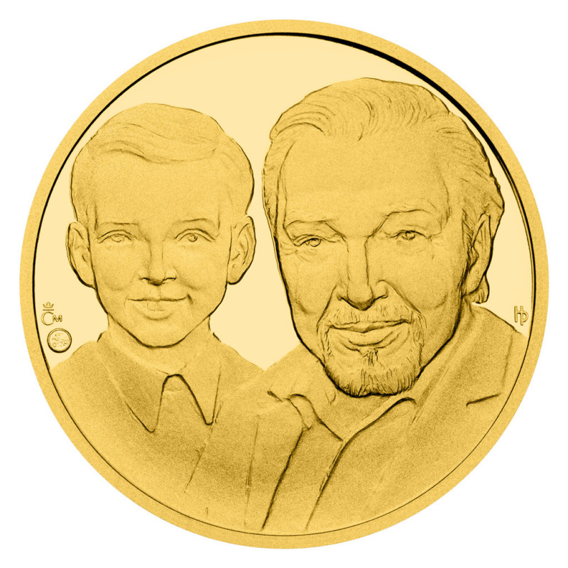 Zlatá půluncová medaile Karel Gott - 85. výročí proof