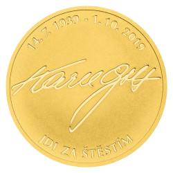 Zlatá půluncová medaile Karel Gott - 85. výročí proof