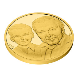 Zlatá půluncová medaile Karel Gott - 85. výročí proof