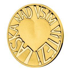 Zlatý dukát Latinské citáty - Omnia vincit amor - Nad vším vítězí láska proof