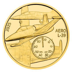 Zlatá půluncová medaile Aero L-39 Albatros proof