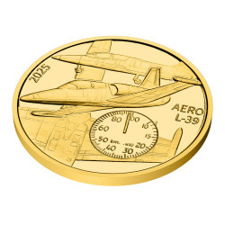 Zlatá půluncová medaile Aero L-39 Albatros proof